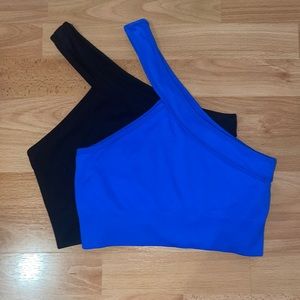 Crossover one-strap workout top set